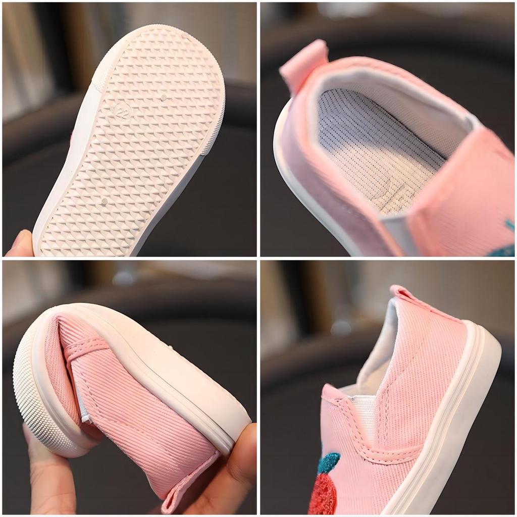 2026 Unisex Kinder Leinenschuhe mit kleinem Bären - Frühjahrs- & Herbststil für drinnen & Kindergarten