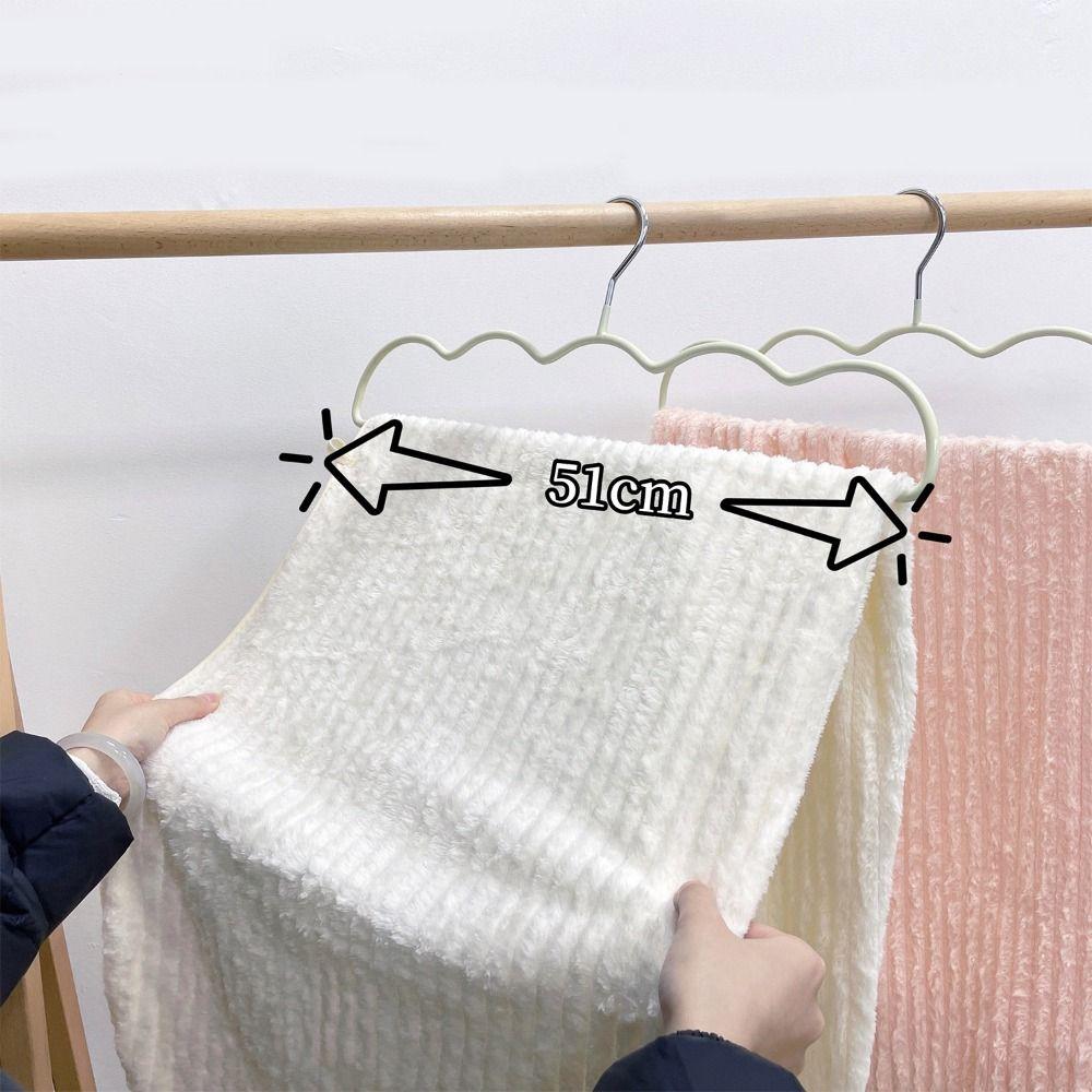 5Pcs Traceless Bath Towel Hanger Thickened Large Clothes Hanger Sheet Drying Racks  Living Room