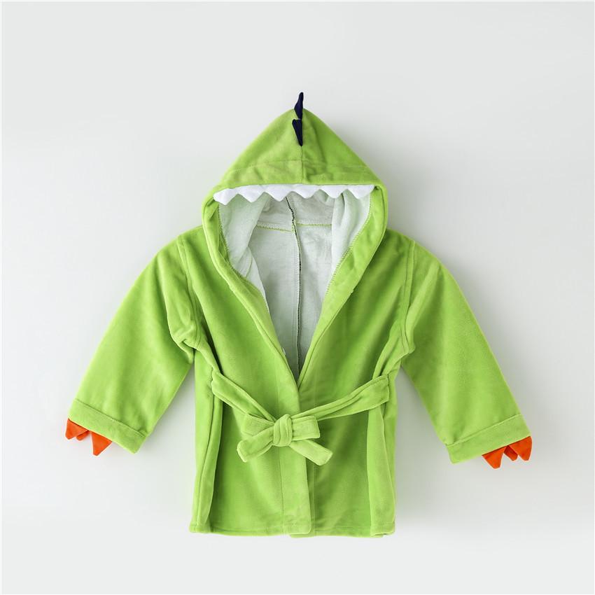 Animal-Shaped Hooded Bathrobe for Infants and Toddlers