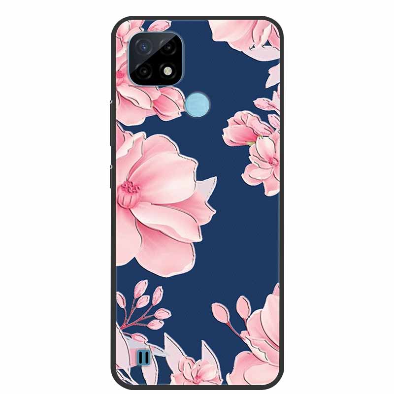 For Realme C21Y Case 3D Flower Emboss Soft Silicone Phone Case For OPPO Realme C21Y RMX3261 Capa TPU Funda Realmi C21 Y Coque