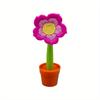 School season 5pcs ballpoint pen creative cute realistic cartoon plant sun flower pot plant ballpoint pen