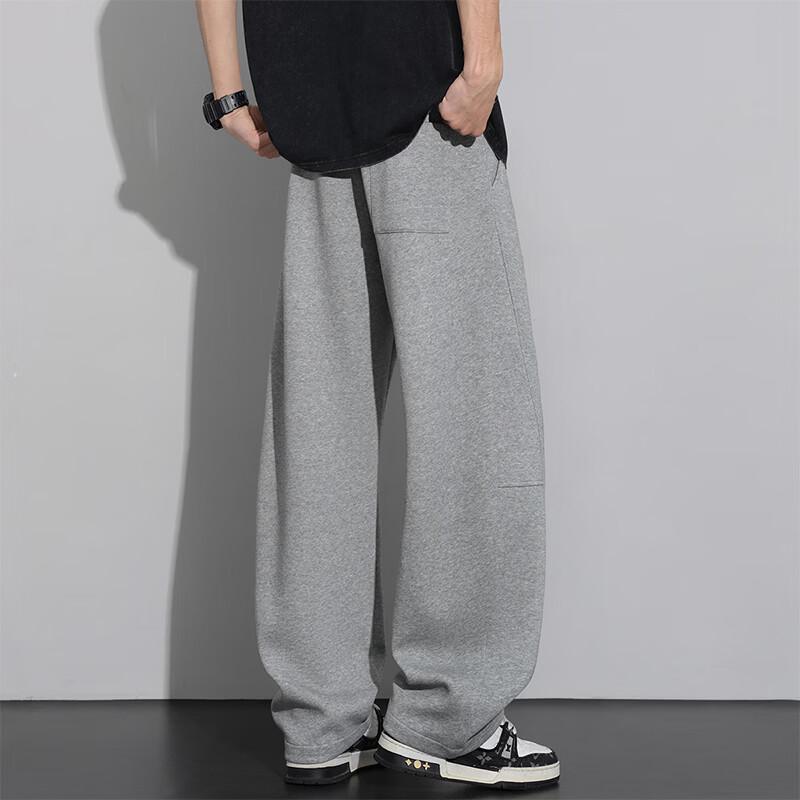 MEDE Men's American Style Loose Fit Straight Leg Casual Pants