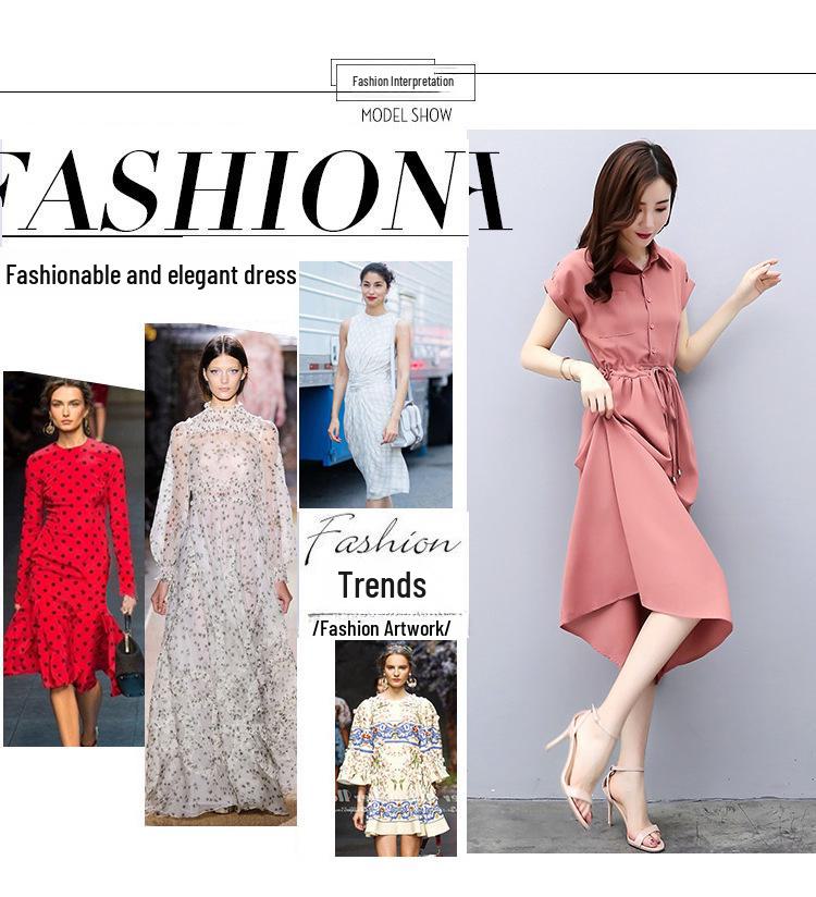 2025 Summer Loose Fit Elastic Waist Dress