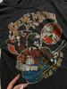 1970-tal Steve Miller Band 2sidig konsert t-shirt parti tee Svart nytryck PA7846 Unisex T-shirt