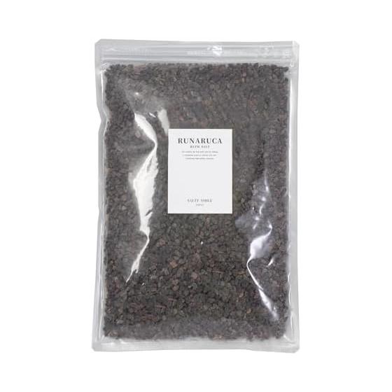 SALTYSMILE RUNARUCA Black Grain Bath Salt Sulfur Scented Bath Salt Himalayan Salt Natural Additive-Free Relaxing Hot Spring Feeling (1kg)