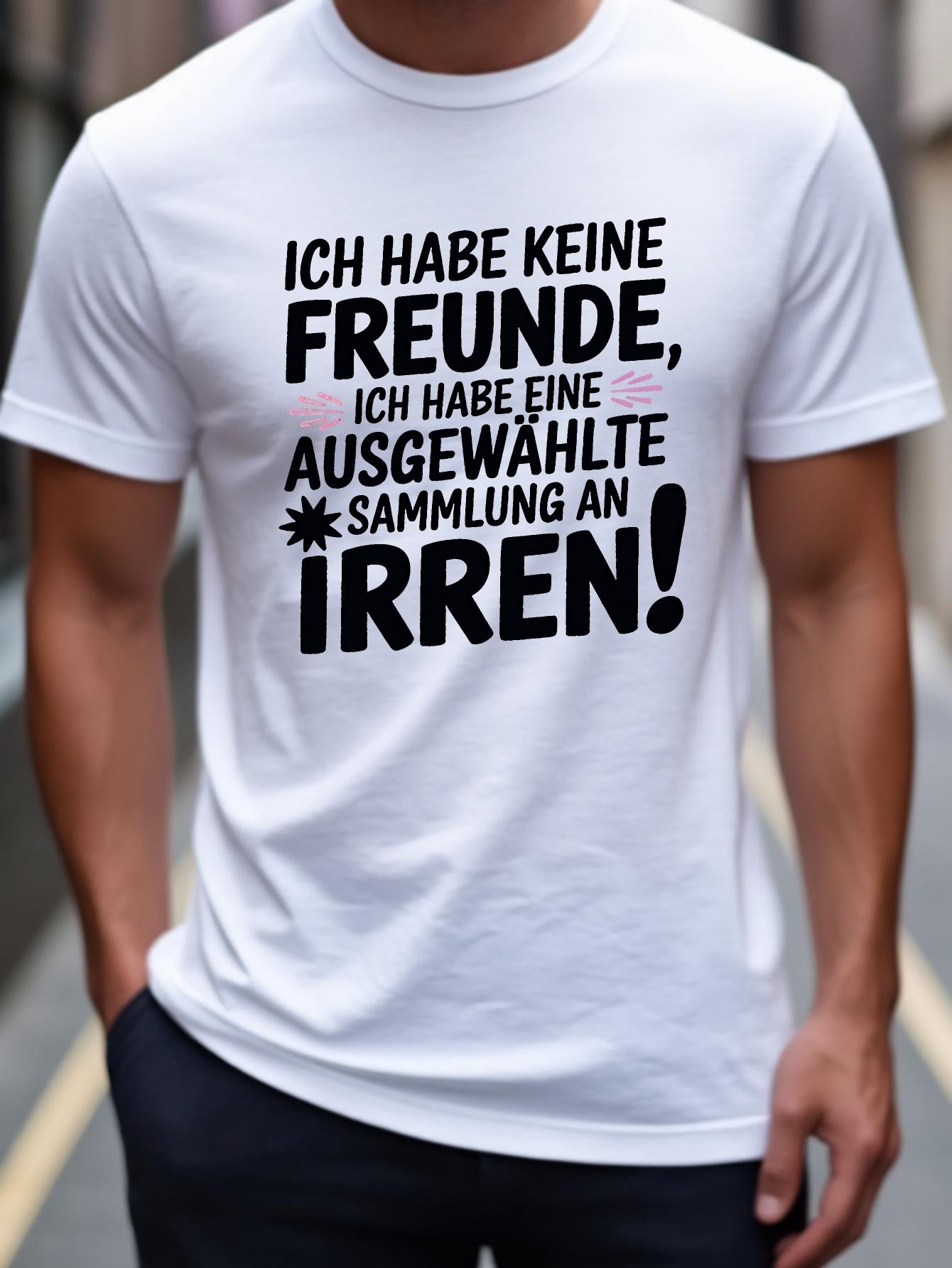 

Summer Cotton Blend T-shirt - Ich habe Keine Freundin Print L