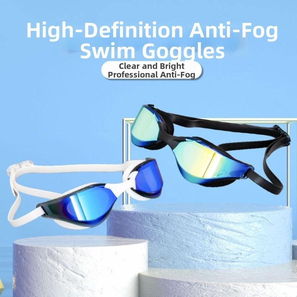Adjustable Waterproof Eyewear HD Vision Anti-fog Diving Goggles  Learning Swimming