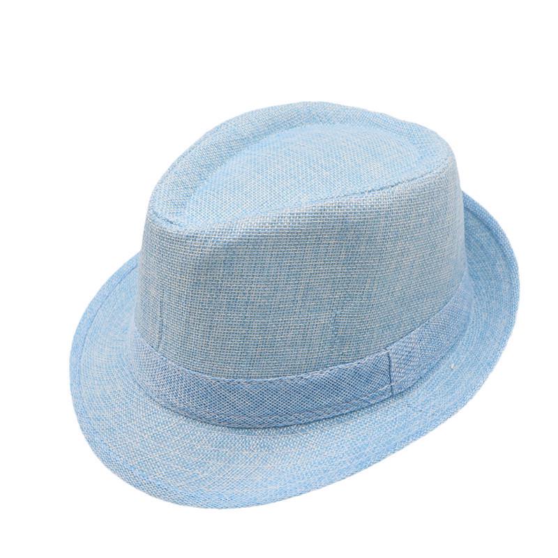 

Men s and Women s Jazz Fedora: Unisex Cotton Linen Sun Hat with Rolled Brim, Ideal for Middle-Aged and Elderly Styles One Size