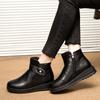 Winter leather velvet warm cotton shoes casual outdoor snow boots cotton shoes
