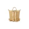 Longchamp Le Pliage Zipper Closure Leather Tote Backpack Women backpack Wheat-Yellow 10209987A81