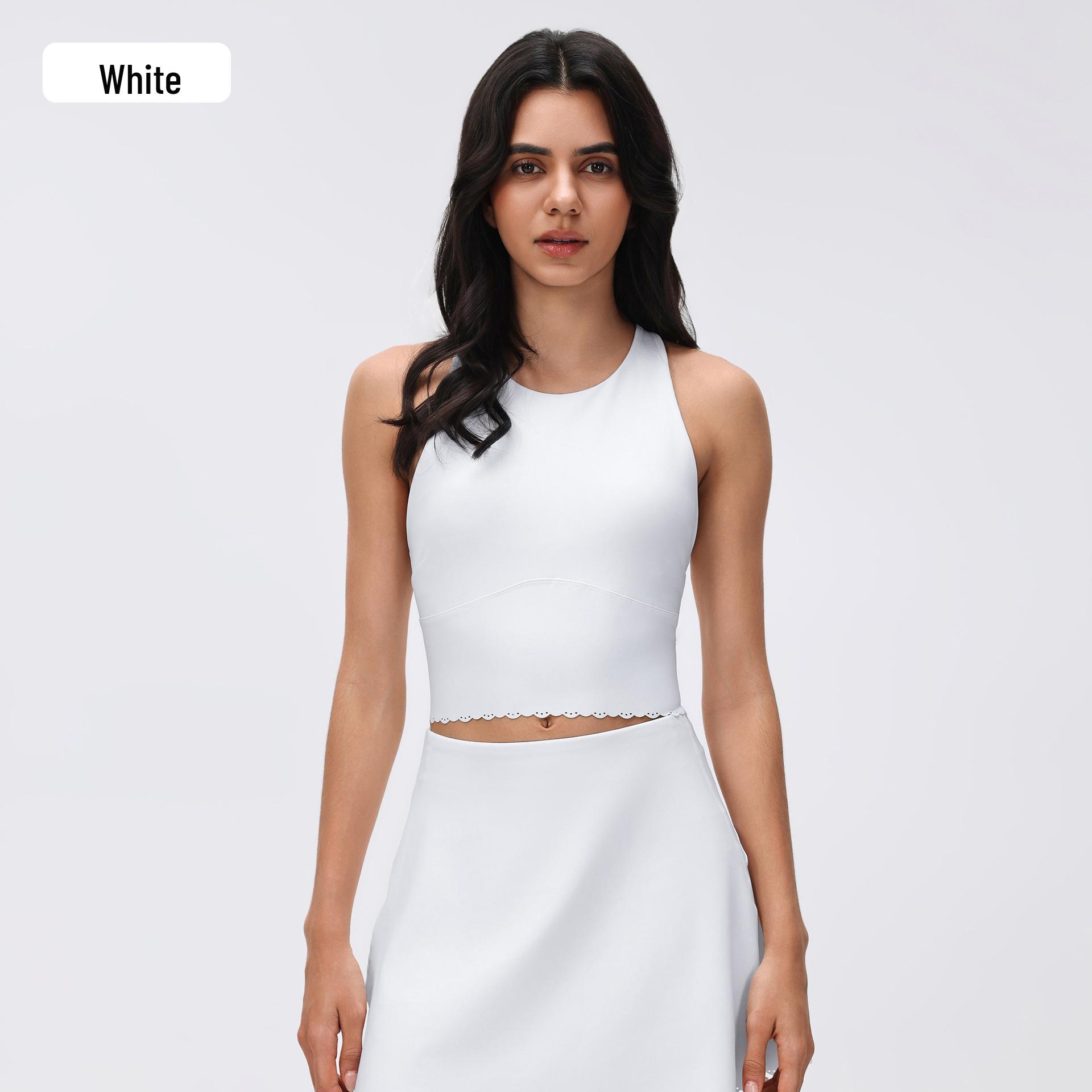 

Women s Shockproof Backless Sports Bra | Running & Yoga Vest D26089 12 білий