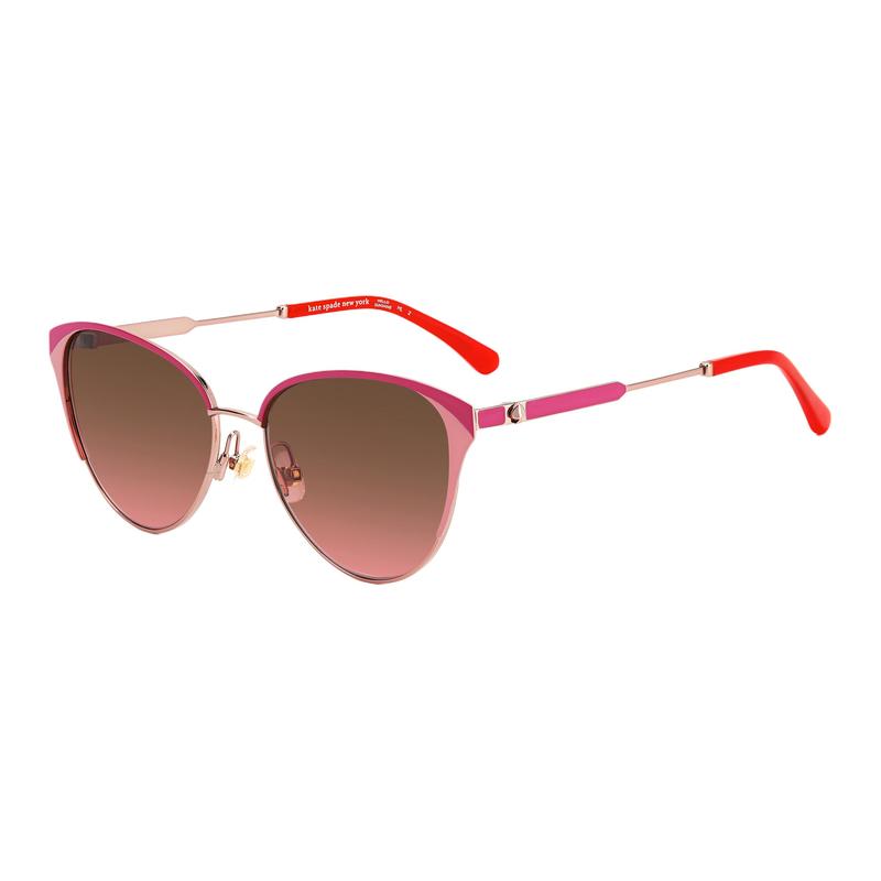 Kate Spade Logo Design Metal Oval Sunglasses Women Red IANNA-G-S-000F6M2
