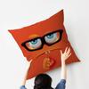 CARTOON ANGRY Funny Face Eyes Maple Design Cushion Cover Happy Autumn Harvest decor Holiday Decorati Pillow Cover