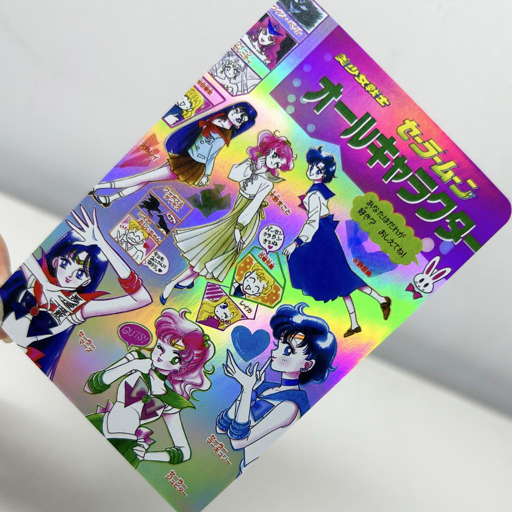 Diy 18pcs/set Sailor Moon Tsukino Usagi Self Control Collect Signature Trading Flash Card Anime Christmas Gift