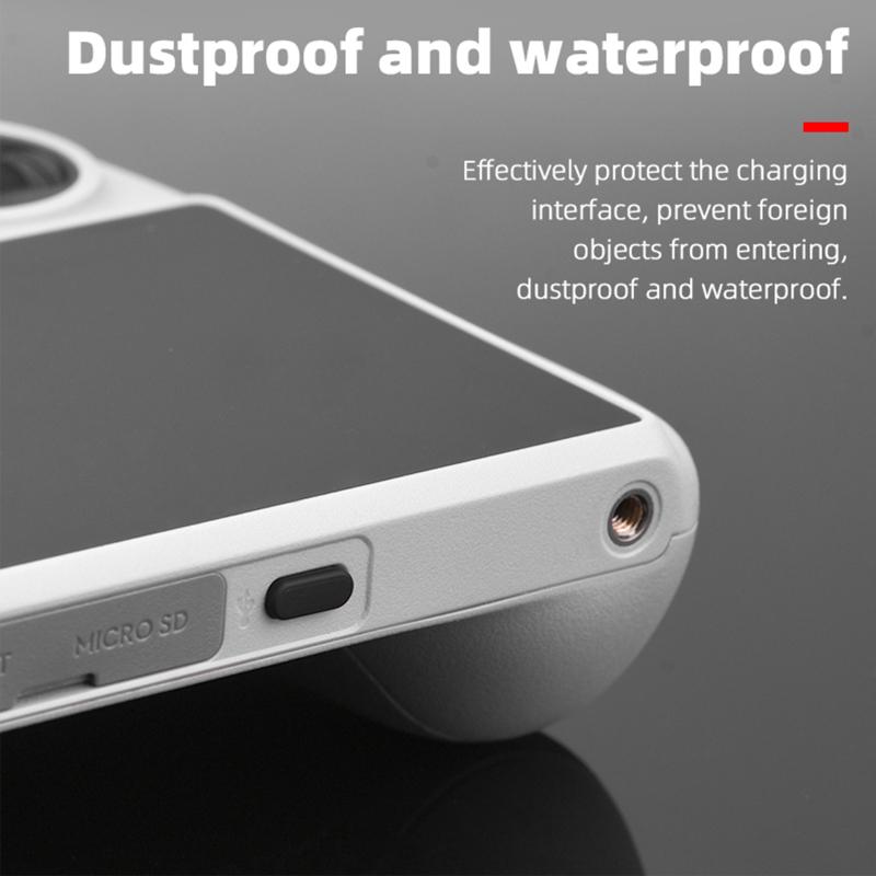 3pcs Silicone Dust Plug Type-c Interface Dust Cover Compatible For Dji Mini 3 Pro Remote Control