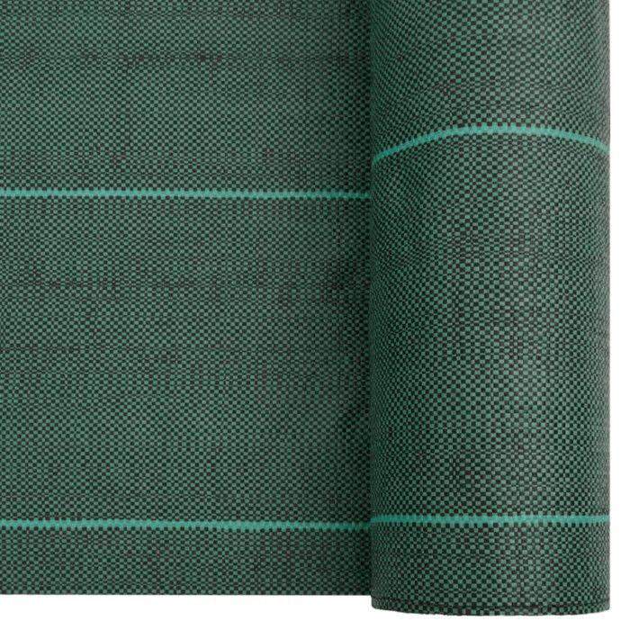 VidaXL Green Weed Control Membrane 2x150 M PP, Weed Barrier Fabric, Weed Control Membrane 4005267