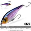 Integrated Steel Wire Tuna Pencil Lure - 16cm/13.5cm Saltwater VIB with Single Hook