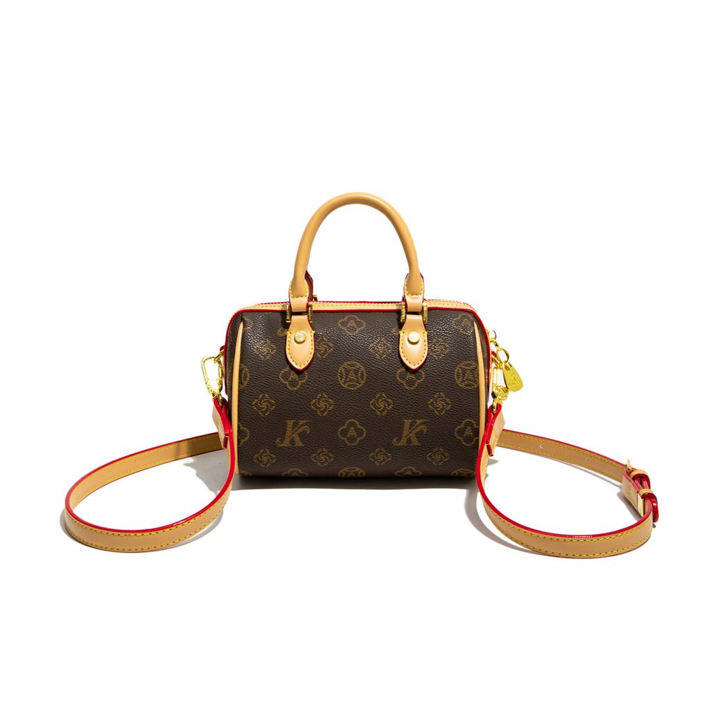 Premium sense niche bag women 2025 new super fire Boston old flower pillow bag versatile single shoulder oblique span bag