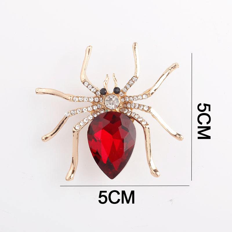 Fashion Spider Crystal Rhinestone Brooches Pin Insect Bijouterie Corsage Brooches For Women Wedding Party Gift Clothing Decor