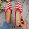 New Women's Pointed Toe Flat Shoes Solid Color Knitted Slip on Shoes Casual Breathable Ballet Flats Women Flat Shoes Loafers