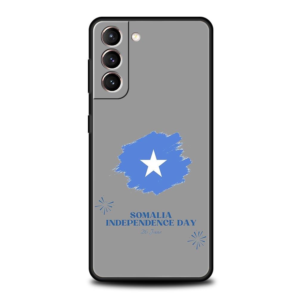 Phone Case For Samsung Galaxy S25 Edge S24 S23 S22 S21 Ultra S20 FE 5G S10 S10E S9 Plus Soft Cover Somali Somalia National Flag