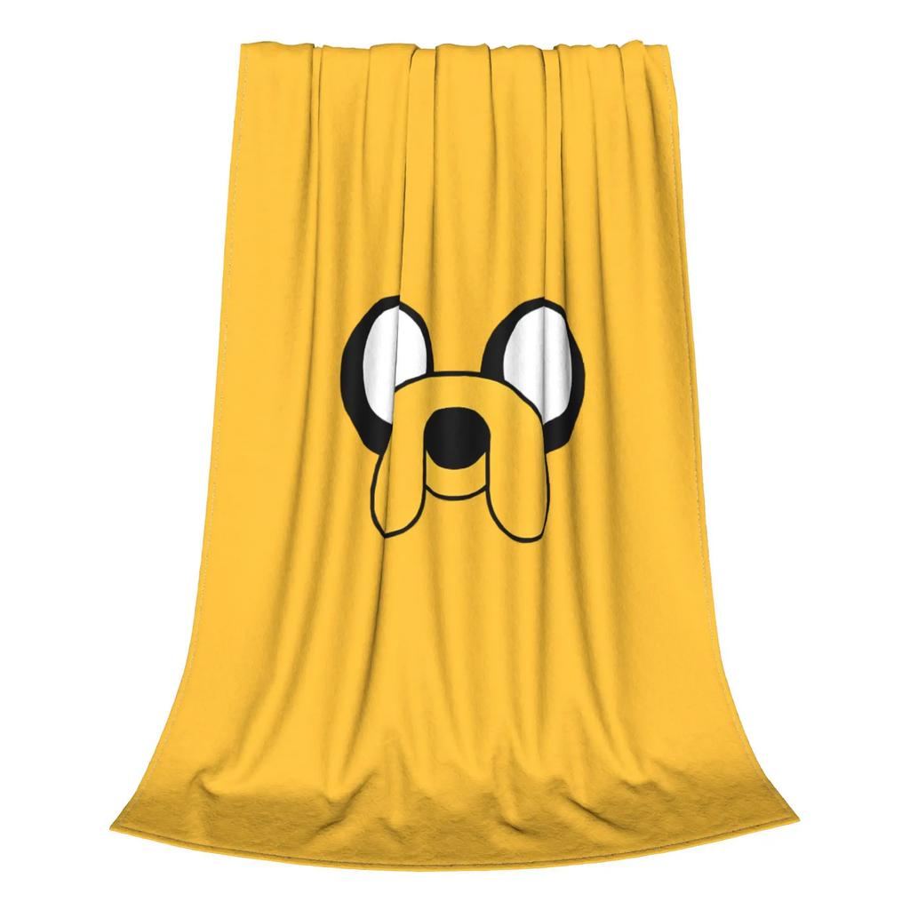 Jake the Dog Adventures Time Blanket Cartoon Anime Plush Awesome Soft Throw Blanket for Bedding Lounge Autumn/Winter