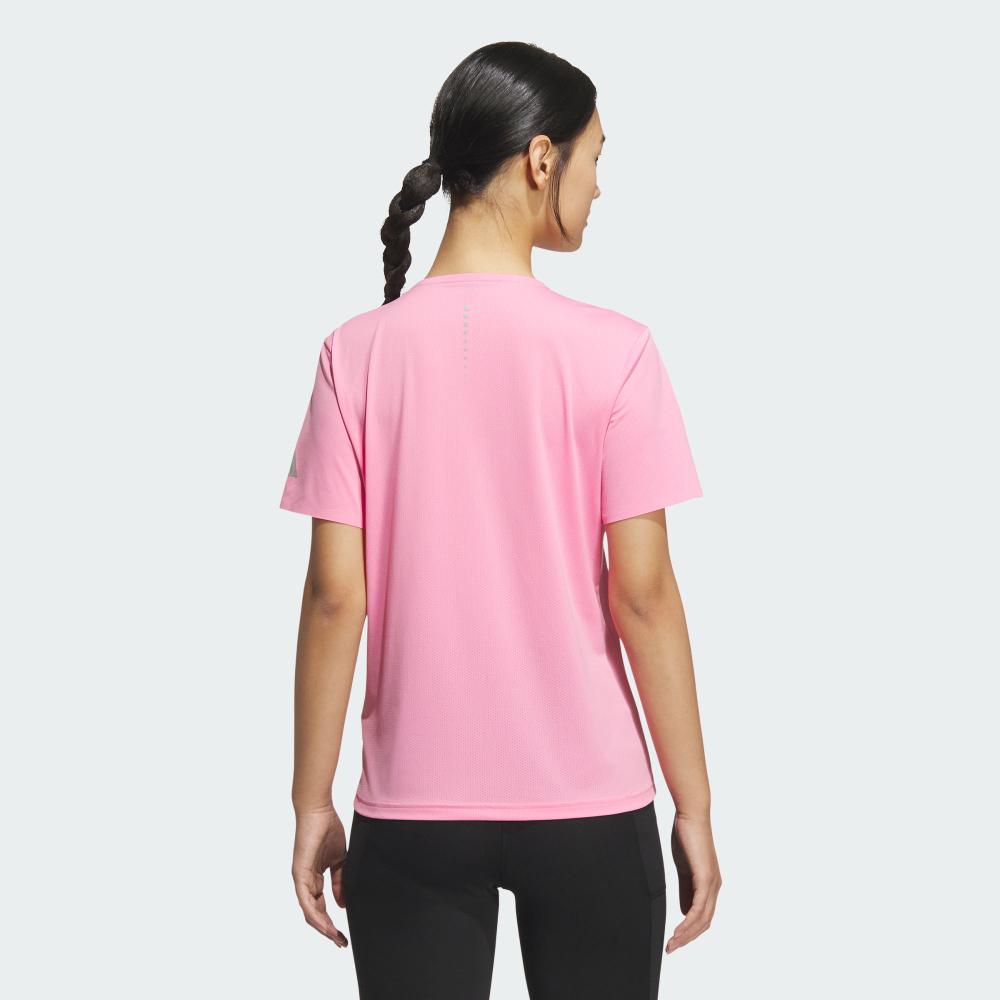Adidas Comfortable Cool Running Sports Quick-Dry Short Sleeve T-Shirt Women Tops Pink JZ2204
