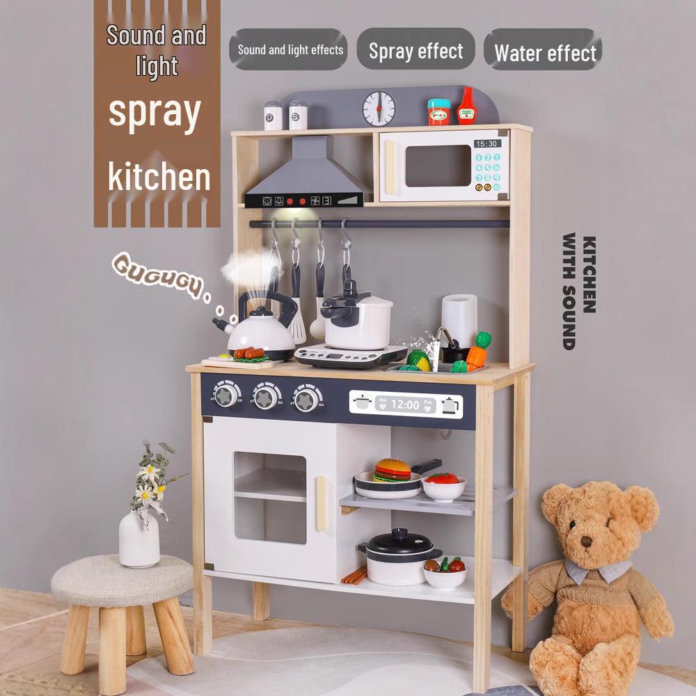 

Kids Pretend Play Kitchen Set: Simulation Cookware for Boys & Girls, Ages 3-6