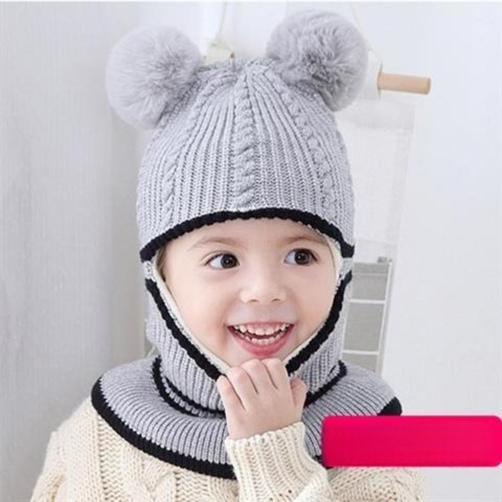 Kinderhüte, Fleece-Hüte, Verdickte Hüte, Warme Hüte, Wollmützen, Jungenhüte, Mädchenhüte, Kinderschals, Strickmützen