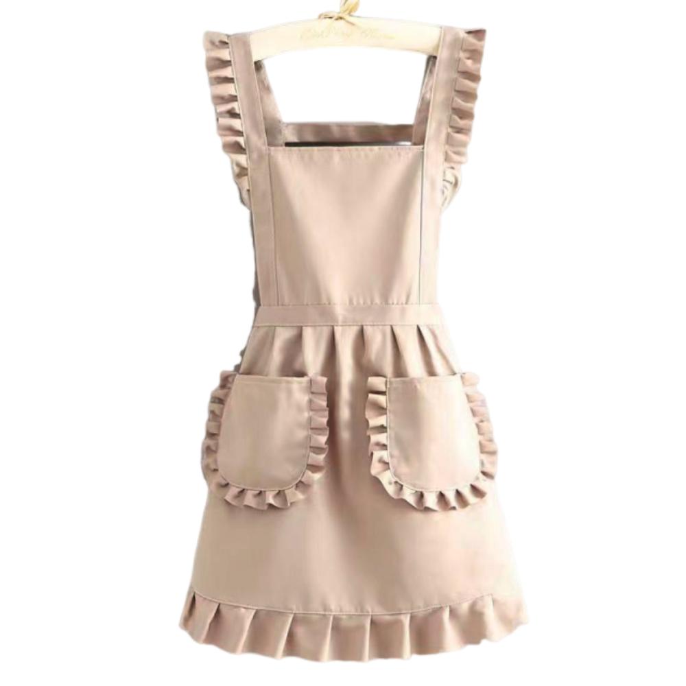 Stain-proof Korean Style Apron Cute Waiter Sleeveless Apron Catering Work Clothes Kitchen