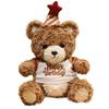 25/35cm New Simulation Celebration Hat Teddy Bear Stuffed Plush Toy Cartoon Anime Cute Gift for Children's Birthday Fun Doll
