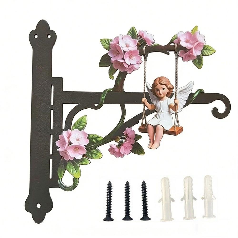 Rust-Proof Hanging Bracket Colorful Metal Decorative Rack Beautiful Wall Hook Corridor