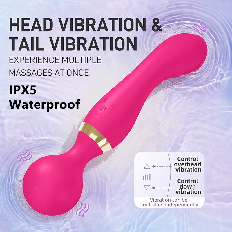 Powerful Wand Vibrator for Woman 28 Vibration Dual Motors AV Magic Wand Dildo G Spot Massager Clitori Stimulator Adult Sex Toys
