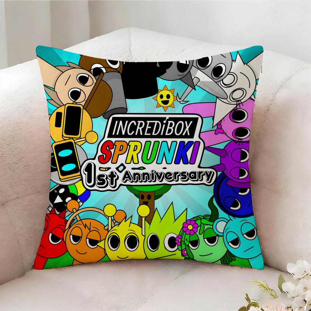S-sprunki Beat Game Kissenbezug Kissenbezug, Zweiseitig Bedruckt, Sofakissen, Schlafzimmer Kopfteilkissen