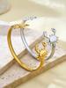 Summer Beach Series Personalized Cute Fashion Simple Stainless Steel 18K Gold-Plated Crab, Starfish Bracelet Female