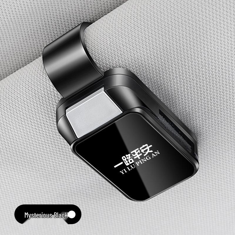 Suport multifuncțional pentru ochelari de soare cu vizieră auto și clip de depozitare