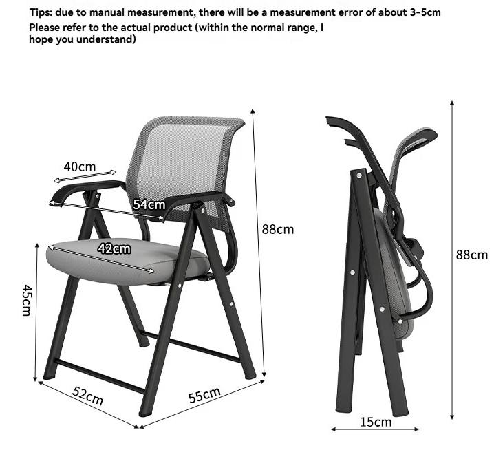 Computer Chair, Free Installation, Comfortable Office Chair, Foldable Mesh Chair for Home Use, Training Chair, Breathable Chair