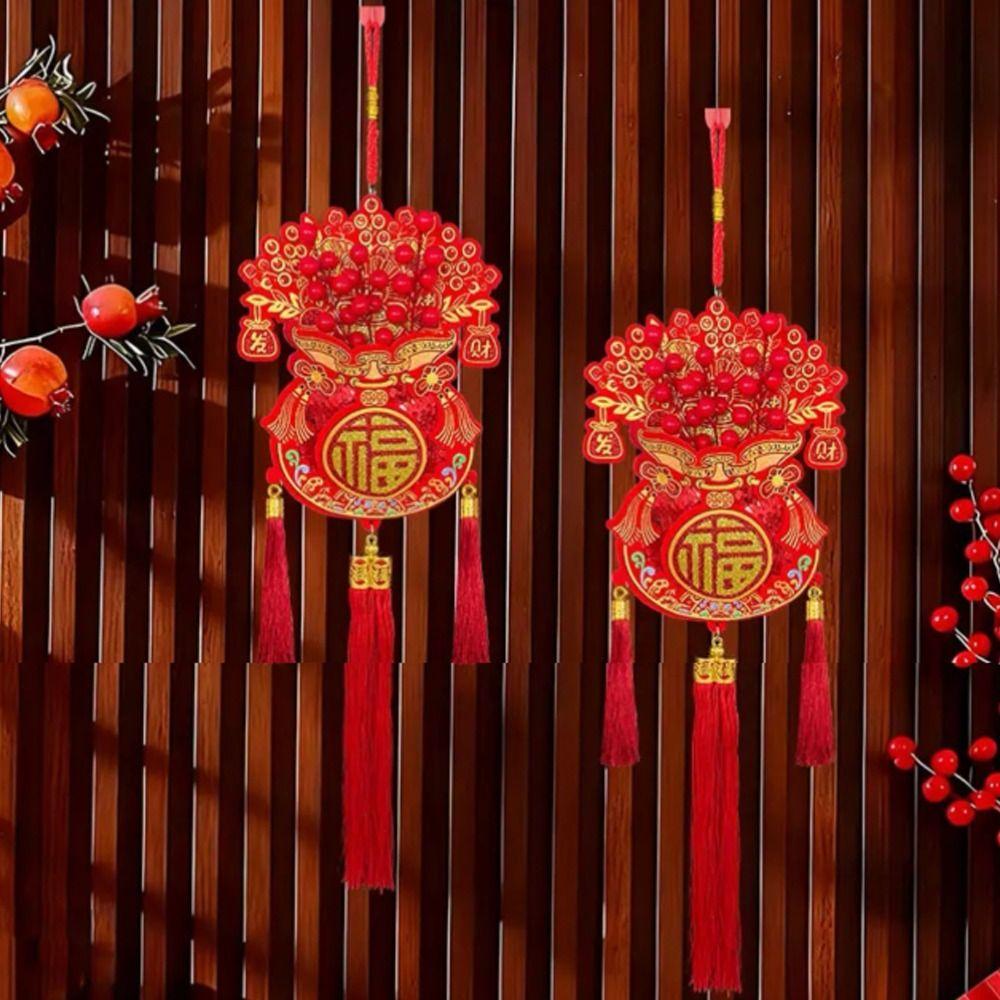 With Tassels Fu Character Hanging Pendants Traditional Chinese New Year Decor  New Year Gift