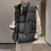Herbst- und Winterweste aus Daunenbaumwolle für Herren, lockere ärmellose Weste mit Reißverschluss, vielseitige, schöne und modische, lässige, warme, dicke Weste für Herren