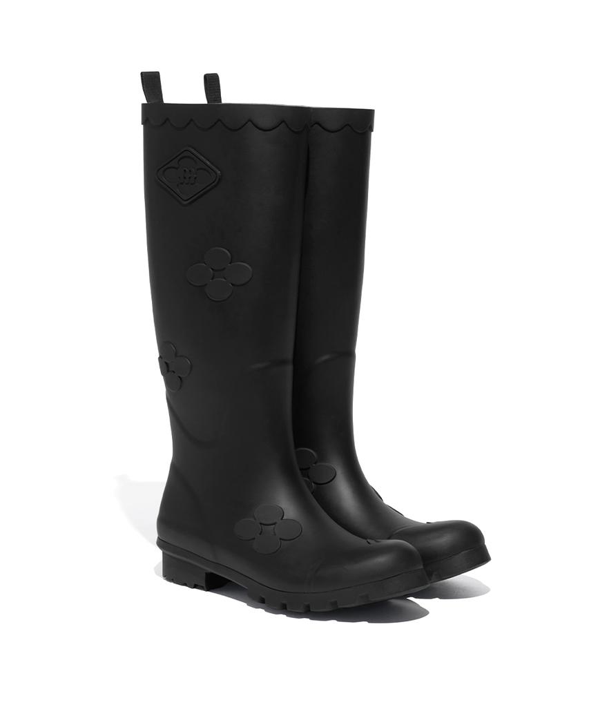 Rockfish Weatherwear [X Minjukim] Floral Patch Rain Boots Long - 4 Colors