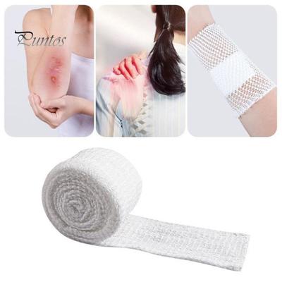 Benda elastica tubolare in garza traspirante, adatta alla pelle, fascia elastica in rete, fascia elastica di contenimento