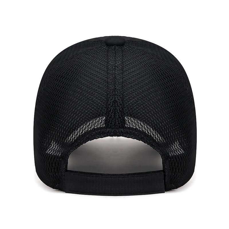 Casquette de baseball d'été pour homme à bande réfléchissante et à longue visière, pour l'extérieur, l'alpinisme, pare-soleil, protection solaire, pêche, maille respirante