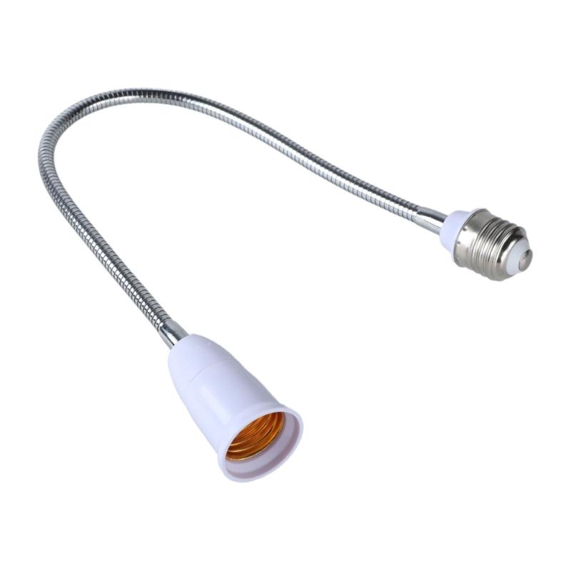 Adjustable E27 To E27 Light Bulb Socket Extension, Flexible Goosenecks Lamp Adapter, Home Lighting