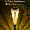 Solar Pathway Lights Dual Color Lamp Outdoor Yard Off Waterproof Stick Powered Landscape Driveway Backyard Outside Wireless Cool