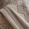 Cotton Linen American Geometry Home Window Curtain Embroidered Edge Blackout Drapes Curtains Living Room Bedroom Kitchen Window