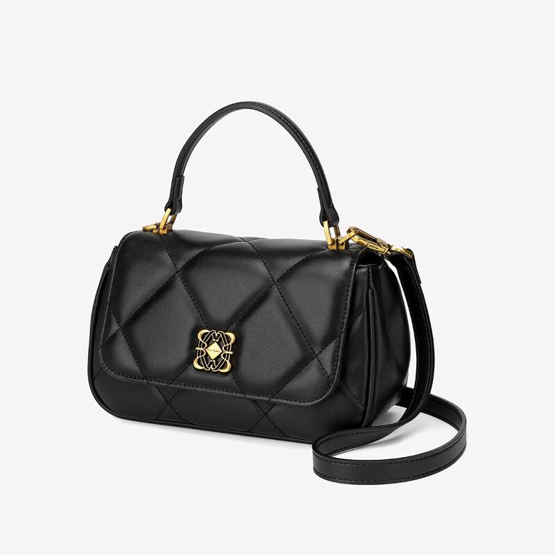 Pierre Cardin Quilted Genuine Leather Kelly Handbag