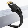 Flat LAN patch cord RJ45 Ethernet Cat 6 network cable 15m black