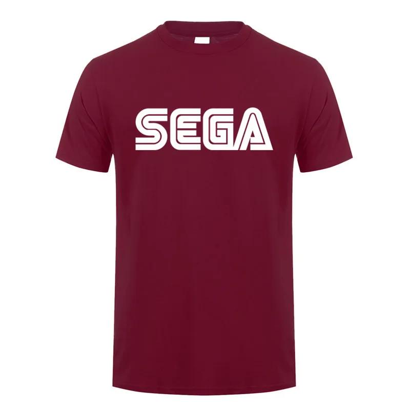 Sega T Shirts Casual Cotton Short Sleeve Summer Sega Logo Tshirt Man Tops Tees LH-286