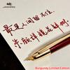Burgund Limited Edition!!! JINHAO 20 Druck-Füllfederhalter Einziehbar Tinte-Konverter Schreibwaren Schulbedarf PK 10 A1
