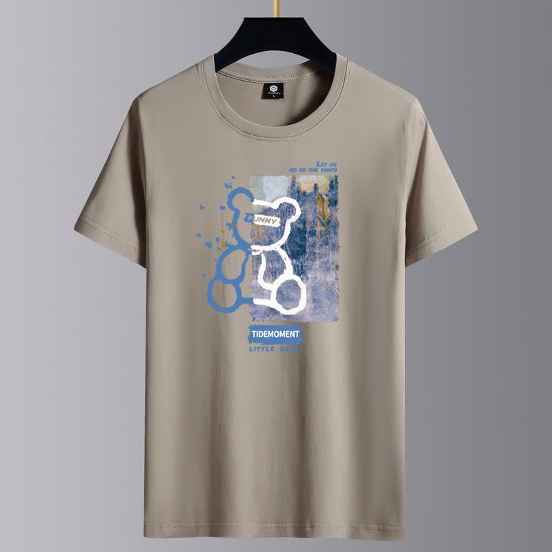 Men's Summer 2025 Cotton Loose Casual Short-Sleeve T-Shirt